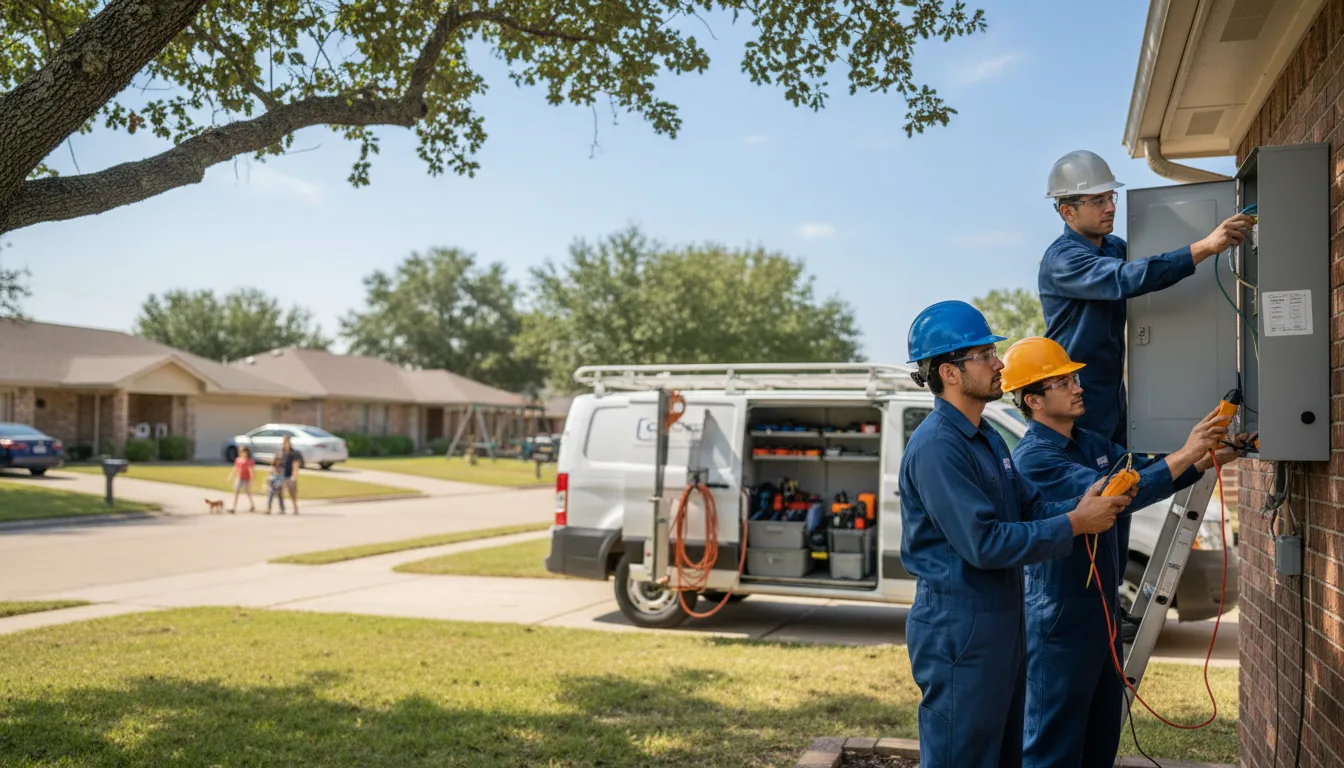 Certified electrician providing emergency electrical services in Hamlin, IA